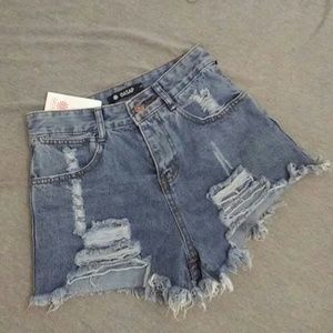 🌈 5/$25 Distressed High Waisted Short Shorts